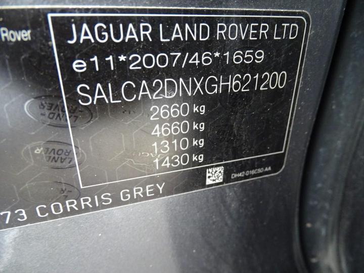 Photo 5 VIN: SALCA2DNXGH621200 - LAND ROVER DISCOVERY SPORT 