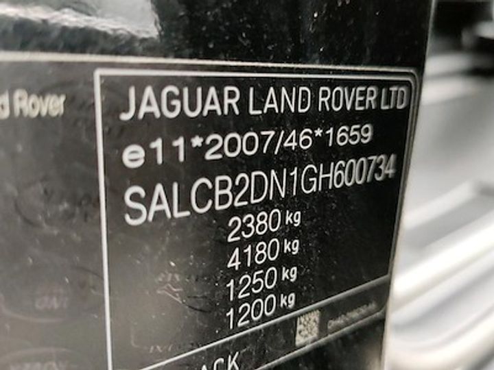 Photo 11 VIN: SALCB2DN1GH600734 - LAND ROVER DISCOVERY SPORT 