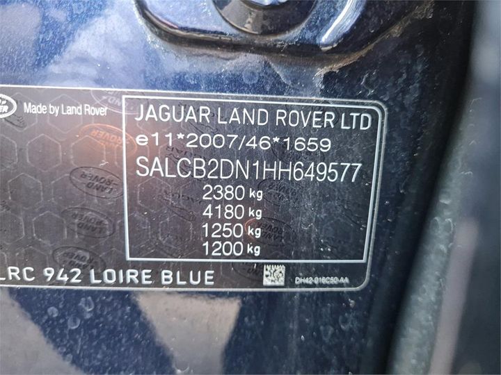 Photo 4 VIN: SALCB2DN1HH649577 - LAND ROVER DISCOVERY SPORT 