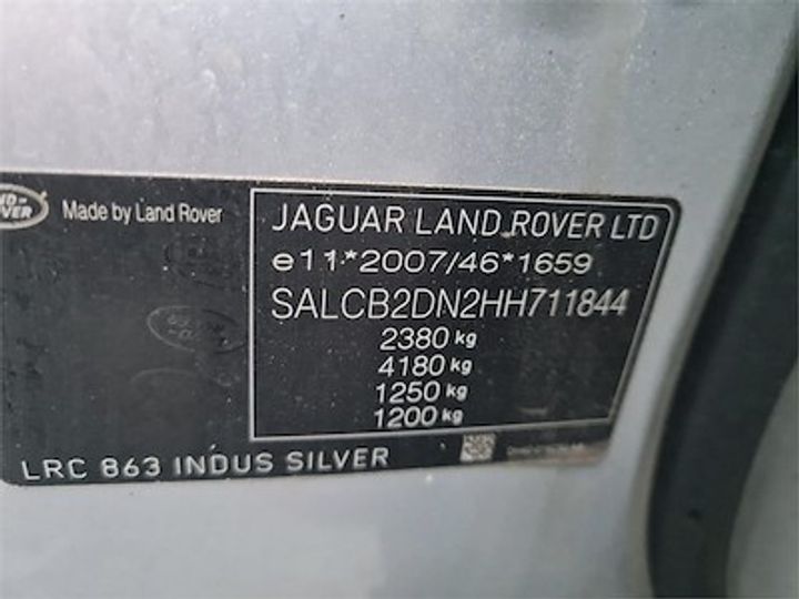 Photo 11 VIN: SALCB2DN2HH711844 - LAND ROVER DISCOVERY SPORT DIESEL 