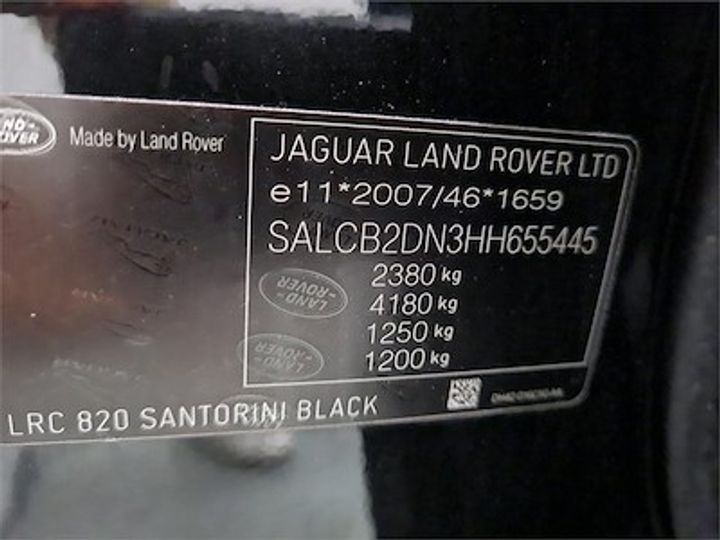 Photo 12 VIN: SALCB2DN3HH655445 - LAND ROVER DISCOVERY SPORT DIESEL 