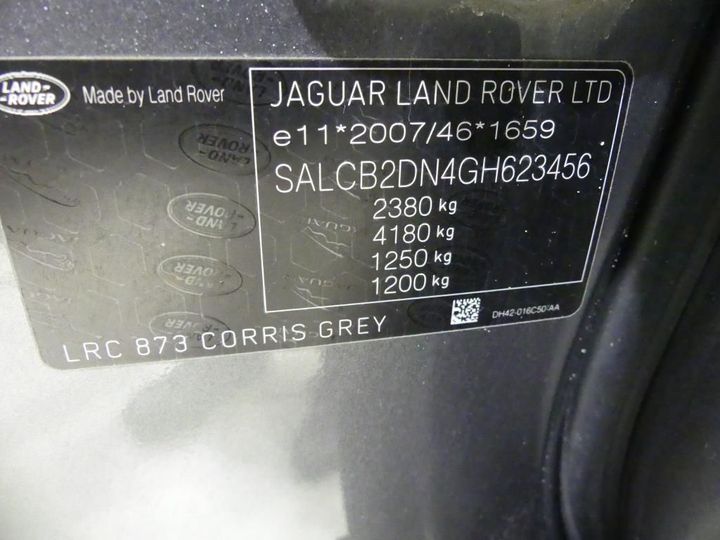 Photo 2 VIN: SALCB2DN4GH623456 - LAND ROVER DISCOVERY SPORT 