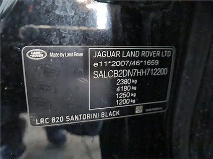 Photo 11 VIN: SALCB2DN7HH712200 - LAND ROVER DISCOVERY SPORT DIESEL 