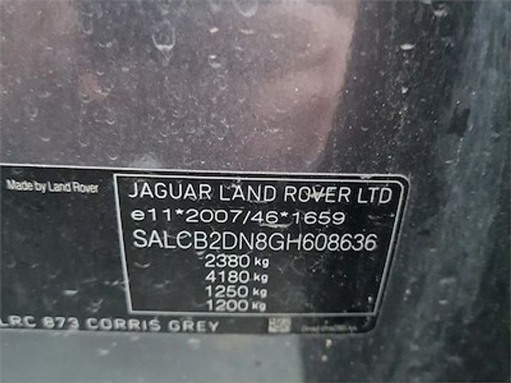 Photo 12 VIN: SALCB2DN8GH608636 - LAND ROVER DISCOVERY SPORT DIESEL 