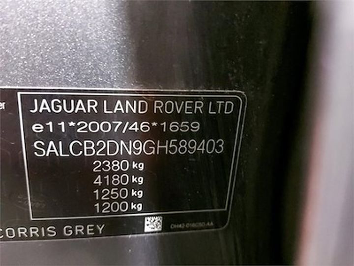 Photo 12 VIN: SALCB2DN9GH589403 - LAND ROVER DISCOVERY SPORT DIESEL 