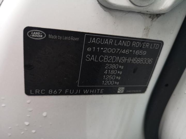 Photo 8 VIN: SALCB2DN9HH688336 - LAND ROVER DISCOVERY SPORT 