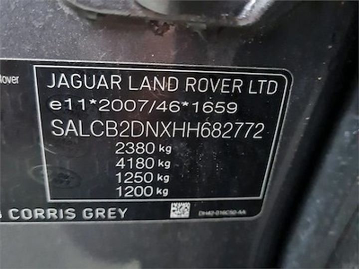 Photo 12 VIN: SALCB2DNXHH682772 - LAND ROVER DISCOVERY SPORT DIESEL 