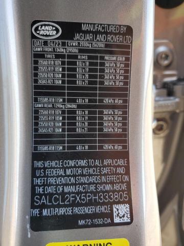 Photo 12 VIN: SALCL2FX5PH333805 - LAND ROVER DISCOVERY 