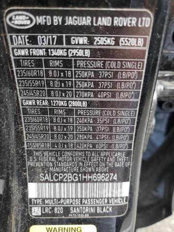 Photo 11 VIN: SALCP2BG1HH696274 - LAND ROVER DISCOVERY 