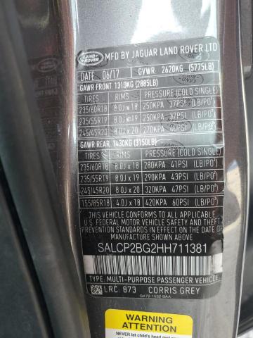 Photo 12 VIN: SALCP2BG2HH711381 - LAND ROVER DISCOVERY 