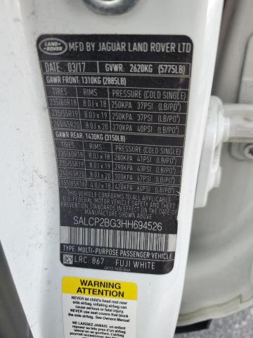 Photo 12 VIN: SALCP2BG3HH694526 - LAND ROVER DISCOVERY 