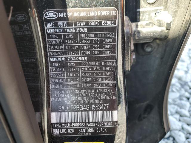 Photo 12 VIN: SALCP2BG4GH553477 - LAND ROVER DISCOVERY 