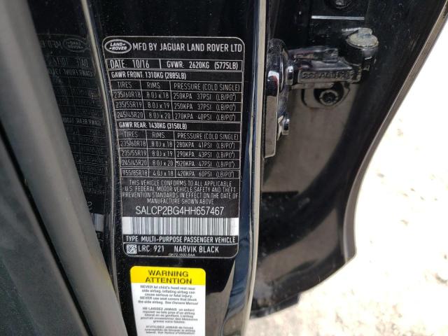 Photo 9 VIN: SALCP2BG4HH657467 - LAND ROVER DISCOVERY SPORT 