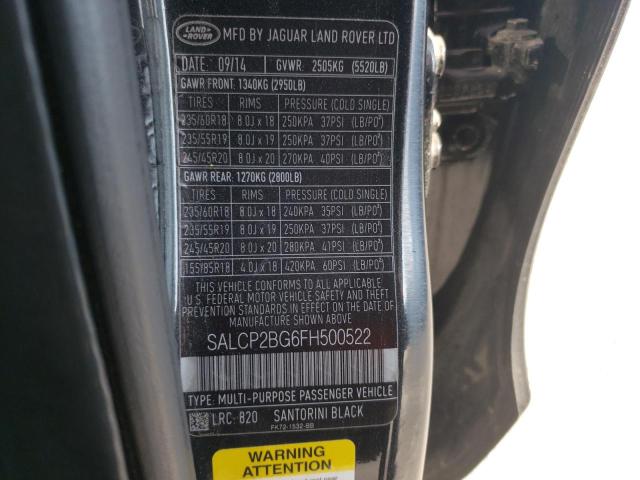 Photo 12 VIN: SALCP2BG6FH500522 - LAND-ROVER DISCOVERY 