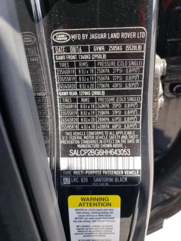 Photo 12 VIN: SALCP2BG6HH643053 - LAND ROVER DISCOVERY 