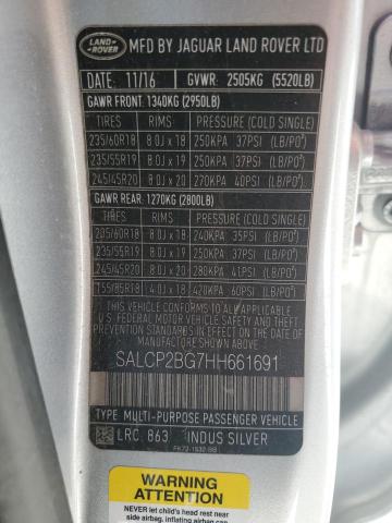 Photo 11 VIN: SALCP2BG7HH661691 - LAND ROVER DISCOVERY 