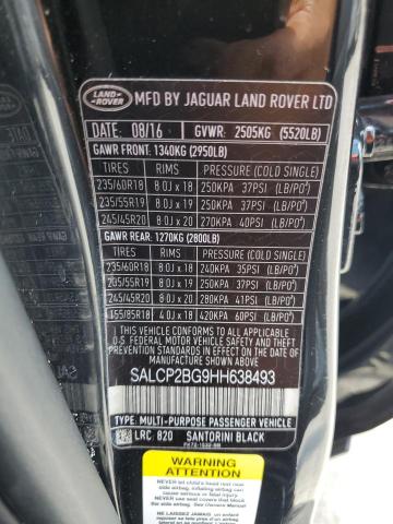 Photo 11 VIN: SALCP2BG9HH638493 - LAND ROVER DISCOVERY 