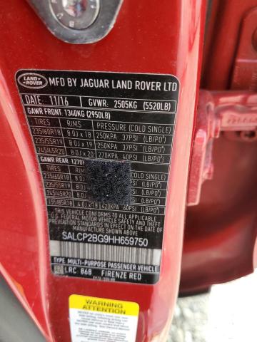 Photo 12 VIN: SALCP2BG9HH659750 - LAND ROVER DISCOVERY 