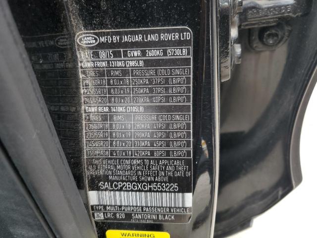 Photo 12 VIN: SALCP2BGXGH553225 - LAND ROVER DISCOVERY SPORT 