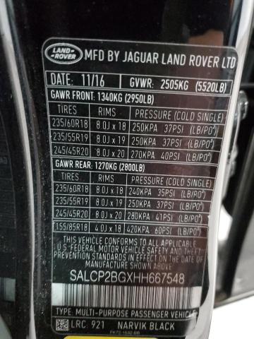 Photo 12 VIN: SALCP2BGXHH667548 - LAND ROVER DISCOVERY 