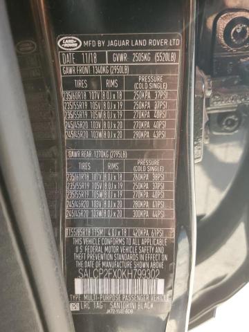 Photo 11 VIN: SALCP2FX0KH799302 - LAND ROVER DISCOVERY SPORT 