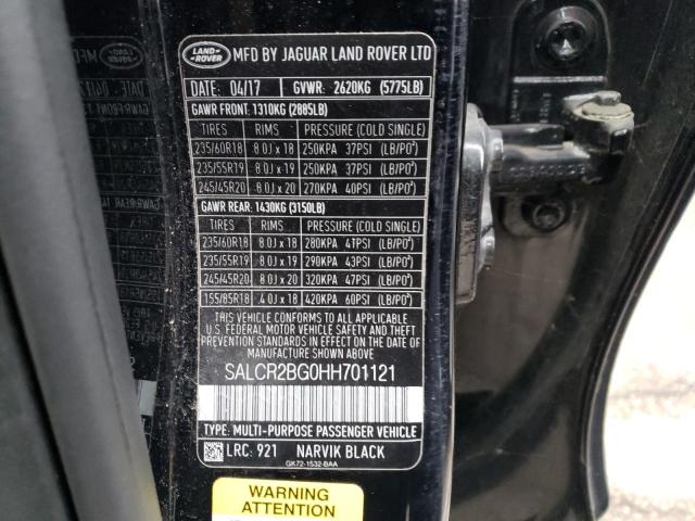 Photo 12 VIN: SALCR2BG0HH701121 - LAND ROVER DISCOVERY 