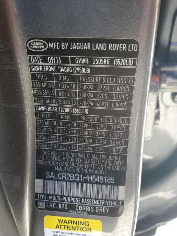 Photo 12 VIN: SALCR2BG1HH648185 - LAND ROVER DISCOVERY 