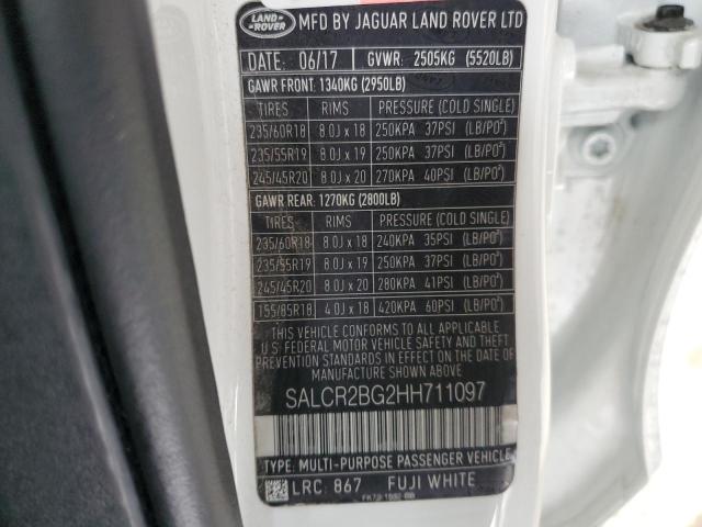 Photo 9 VIN: SALCR2BG2HH711097 - LAND ROVER DISCOVERY 