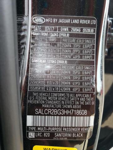 Photo 13 VIN: SALCR2BG3HH718608 - LAND ROVER DISCOVERY 