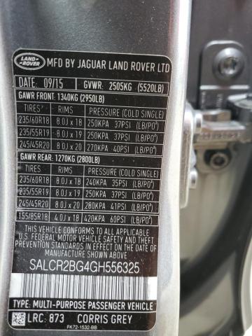 Photo 12 VIN: SALCR2BG4GH556325 - LAND ROVER DISCOVERY 