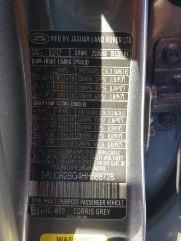 Photo 12 VIN: SALCR2BG4HH688728 - LAND ROVER DISCOVERY 