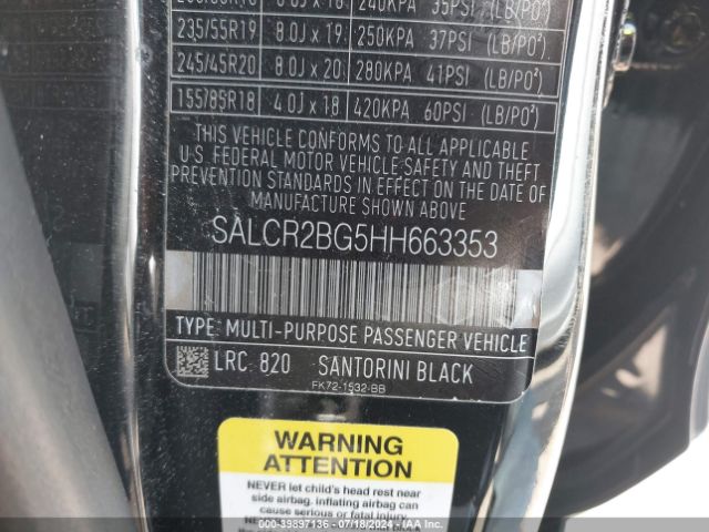 Photo 8 VIN: SALCR2BG5HH663353 - LAND-ROVER DISCOVERY SPORT 