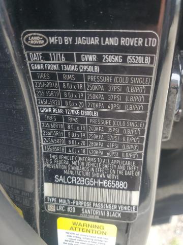 Photo 12 VIN: SALCR2BG5HH665880 - LAND ROVER DISCOVERY 