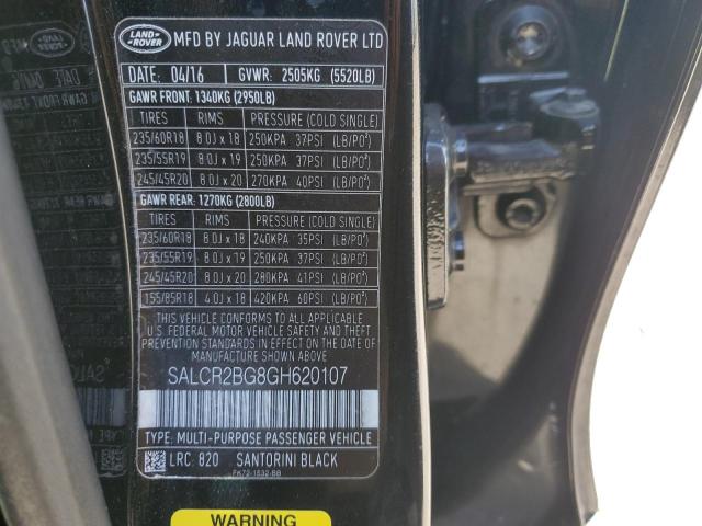 Photo 12 VIN: SALCR2BG8GH620107 - LAND ROVER DISCOVERY 