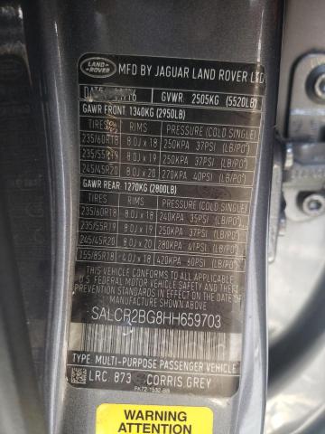 Photo 12 VIN: SALCR2BG8HH659703 - LAND ROVER DISCOVERY 