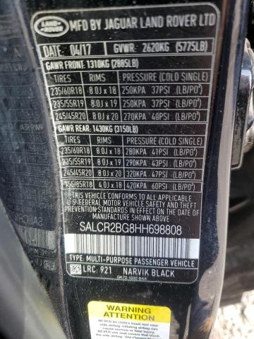 Photo 12 VIN: SALCR2BG8HH698808 - LAND ROVER DISCOVERY 