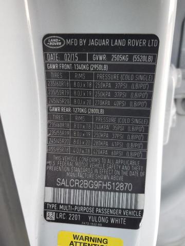 Photo 12 VIN: SALCR2BG9FH512870 - LAND ROVER DISCOVERY 