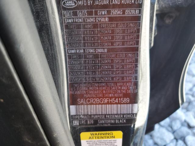 Photo 12 VIN: SALCR2BG9FH541589 - LAND ROVER DISCOVERY 