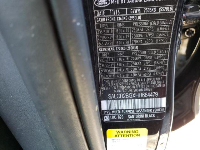 Photo 12 VIN: SALCR2BGXHH664479 - LAND ROVER DISCOVERY 