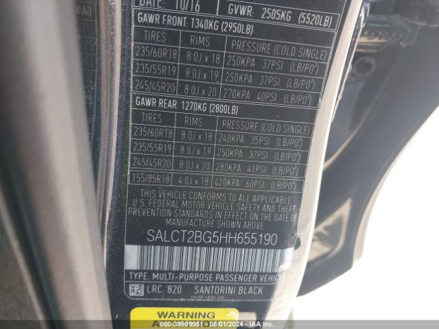 Photo 8 VIN: SALCT2BG5HH655190 - LAND-ROVER DISCOVERY SPORT 