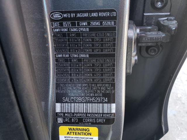 Photo 11 VIN: SALCT2BG7FH529734 - LAND ROVER DISCOVERY 