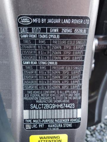 Photo 12 VIN: SALCT2BG9HH674423 - LAND ROVER DISCOVERY 