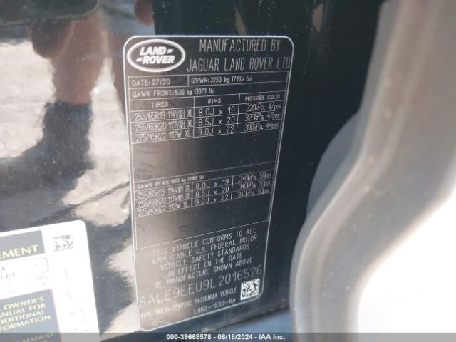 Photo 8 VIN: SALE9EEU9L2016526 - LAND ROVER DEFENDER 