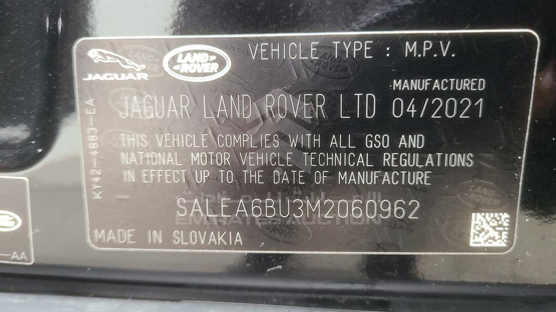 Photo 3 VIN: SALEA6BU3M2060962 - LAND ROVER 