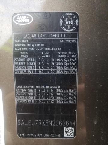 Photo 13 VIN: SALEJ7RX5N2063644 - LAND ROVER DEFENDER 