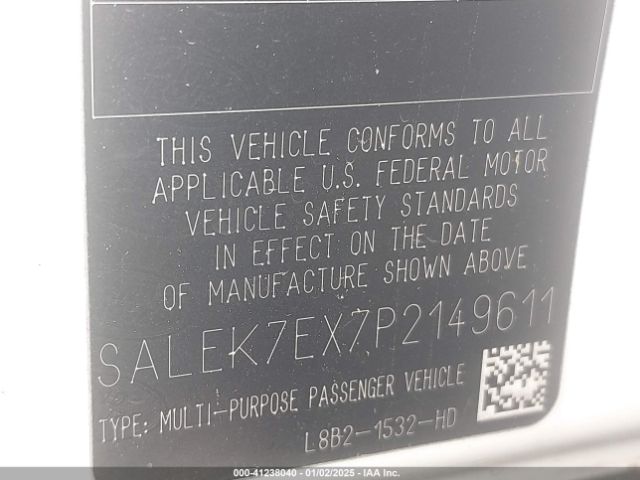 Photo 8 VIN: SALEK7EX7P2149611 - LAND ROVER DEFENDER 