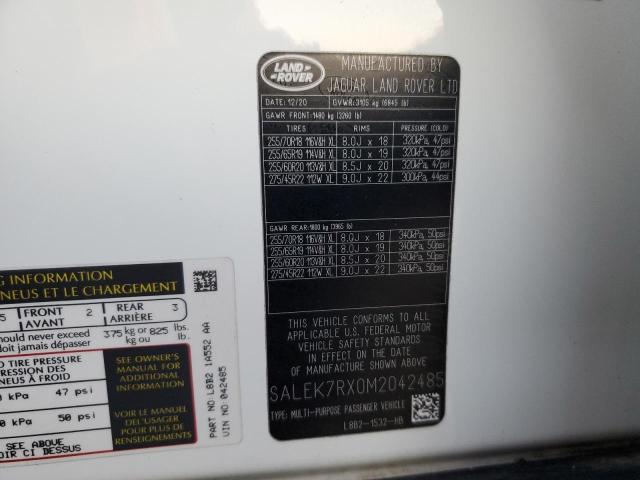 Photo 12 VIN: SALEK7RX0M2042485 - LAND ROVER DEFENDER 1 