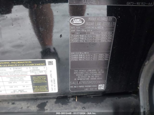 Photo 8 VIN: SALEX7RU5M2039007 - LAND ROVER DEFENDER 