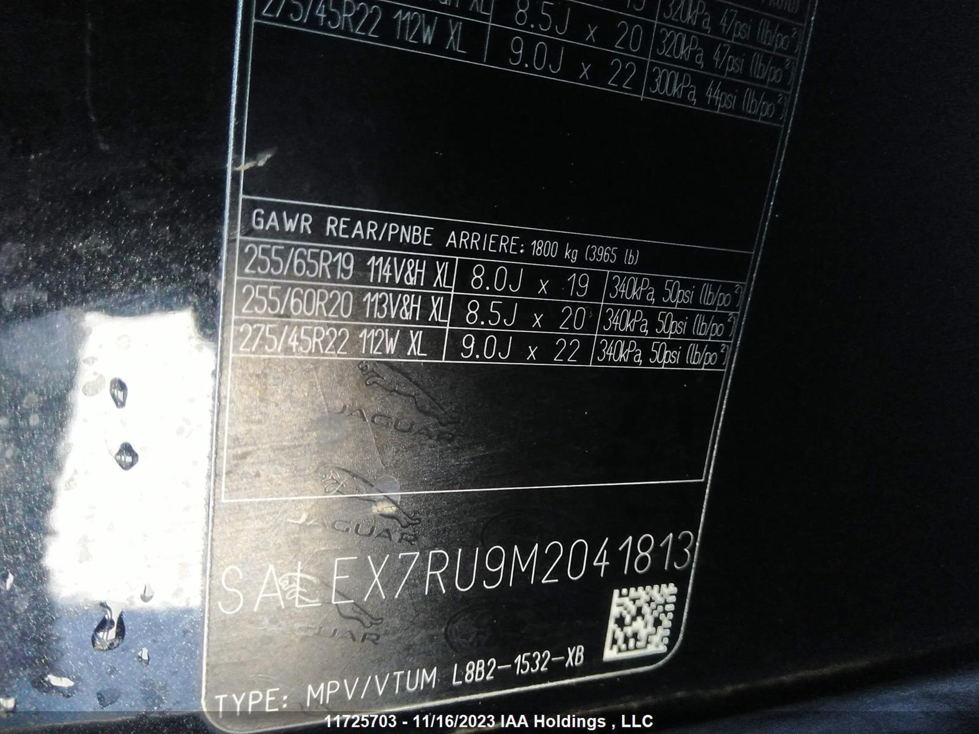 Photo 8 VIN: SALEX7RU9M2041813 - LAND ROVER DEFENDER 