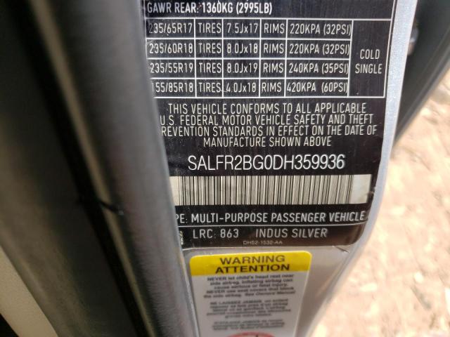 Photo 9 VIN: SALFR2BG0DH359936 - LAND ROVER LR2 HSE 